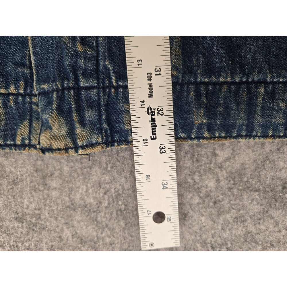 Vintage 60s 70s Sears Faded Blanket Lined Denim Distressed Chore Jacket Size XL - Picture 12 of 16